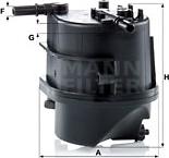 Mann-Filter WK 939 - Fuel filter autospares.lv