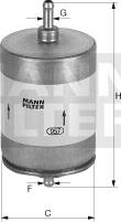 Mann-Filter WK 45/1 - Fuel filter autospares.lv