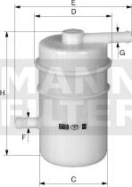 Mann-Filter WK 45 - Fuel filter autospares.lv