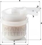 Mann-Filter WK 42/10 - Fuel filter autospares.lv