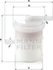 Mann-Filter WK 42/81 - Fuel filter autospares.lv