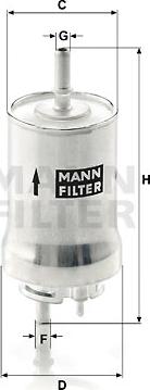 Mann-Filter WK 59 x - Fuel filter autospares.lv