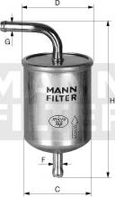 Mann-Filter WK 614/1 - Fuel filter autospares.lv