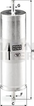 Mann-Filter WK 516 - Fuel filter autospares.lv