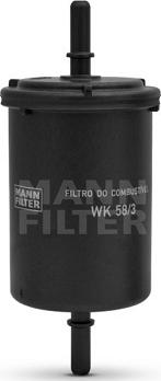 Mann-Filter WK 58/3 - Fuel filter autospares.lv