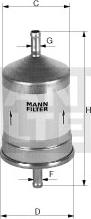 Mann-Filter WK 79/80 - Fuel filter autospares.lv