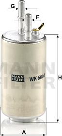 Mann-Filter WK 6004 - Fuel filter autospares.lv