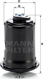 Mann-Filter WK 614/10 - Fuel filter autospares.lv