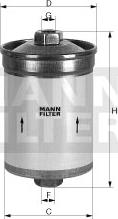 Mann-Filter WK 618 - Fuel filter autospares.lv
