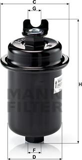 Mann-Filter WK 612/4 - Fuel filter autospares.lv