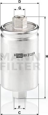 Mann-Filter WK 612/5 - Fuel filter autospares.lv