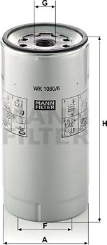 Mann-Filter WK 1080/6 x - Fuel filter autospares.lv