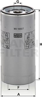 Mann-Filter WK 1080/7 x - Fuel filter autospares.lv
