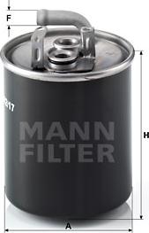 Mann-Filter WK 842/17 - Fuel filter autospares.lv