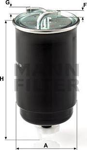 Mann-Filter WK 842/3 - Fuel filter autospares.lv