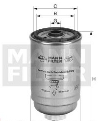 Mann-Filter WK 842/2 (10) - Fuel filter autospares.lv