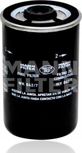 Mann-Filter WK 842/7 - Fuel filter autospares.lv