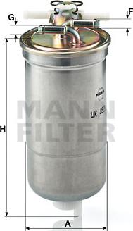Mann-Filter WK 853/4 - Fuel filter autospares.lv