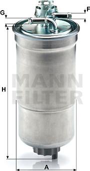 Mann-Filter WK 853/3 x - Fuel filter autospares.lv