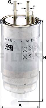 Mann-Filter WK 853/21 - Fuel filter autospares.lv