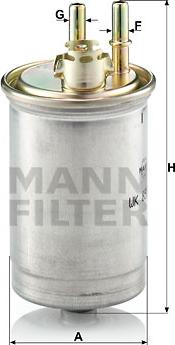 Mann-Filter WK 853/7 - Fuel filter autospares.lv