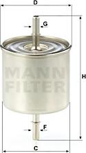 Mann-Filter WK 8046 - Fuel filter autospares.lv
