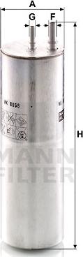 Mann-Filter WK 8058 - Fuel filter autospares.lv