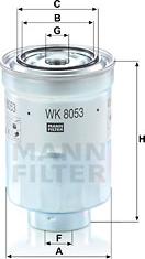 Mann-Filter WK 8053 z - Fuel filter autospares.lv