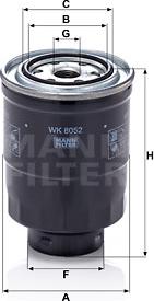 Mann-Filter WK 8052 z - Fuel filter autospares.lv