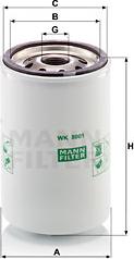 Mann-Filter WK 8001 - Fuel filter autospares.lv