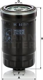Mann-Filter WK 8019/1 - Fuel filter autospares.lv