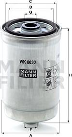 Mann-Filter WK 8030 - Fuel filter autospares.lv