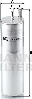 Mann-Filter WK 8020 - Fuel filter autospares.lv