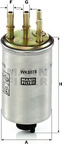 Mann-Filter WK 8078 - Fuel filter autospares.lv