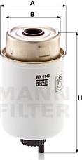 Mann-Filter WK 8140 - Fuel filter autospares.lv
