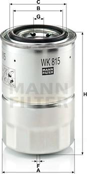Mann-Filter WK 815 x - Fuel filter autospares.lv