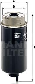 Mann-Filter WK 8160 - Fuel filter autospares.lv