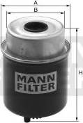 Mann-Filter WK 8142 - Fuel filter autospares.lv