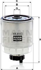 Mann-Filter WK 818/2 - Fuel filter autospares.lv