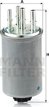 Mann-Filter WK 829/4 - Fuel filter autospares.lv