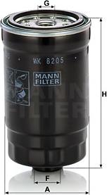 Mann-Filter WK 820/5 - Fuel filter autospares.lv