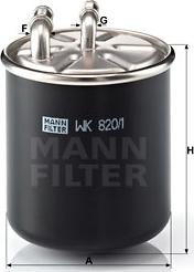 Mann-Filter WK 820/1 - Fuel filter autospares.lv