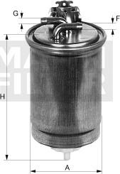 Mann-Filter WK 842/12 - Fuel filter autospares.lv