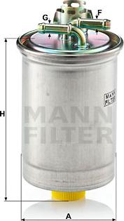Mann-Filter WK 823 - Fuel filter autospares.lv