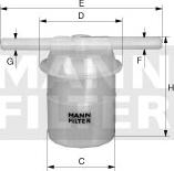 Mann-Filter WK 32/3 - Fuel filter autospares.lv