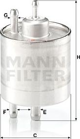 Mann-Filter WK 711/1 - Fuel filter autospares.lv