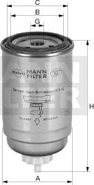 Mann-Filter WK 845/5 - Fuel filter autospares.lv