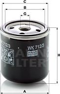 Mann-Filter WK 712/3 - Fuel filter autospares.lv