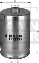 Mann-Filter WK 725/1 - Fuel filter autospares.lv