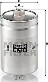 Mann-Filter WK 725 - Fuel filter autospares.lv